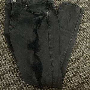 PacSun Distressed Skinny Jeans - Men's (32x32) - Black, Casual, Clubwear, Ripped